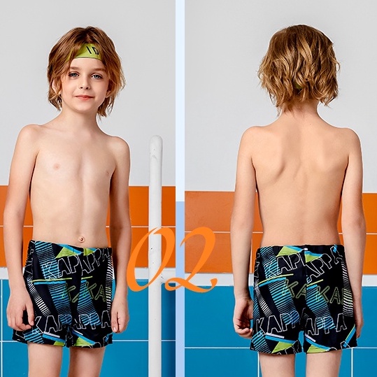 Kappa Quần Bơi Boxer Kappa Thời Trang Đi Biển Cho Bé Trai