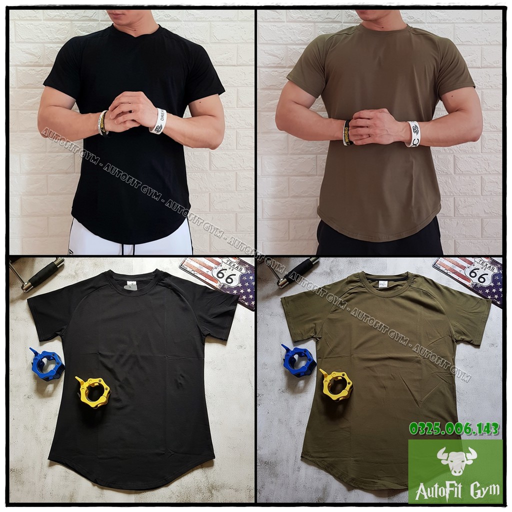 Áo Thun Nam trơn Áo Phông Nam Thể Thao, Tập Gym hàng nhập khẩu [AUTOFIT GYM]