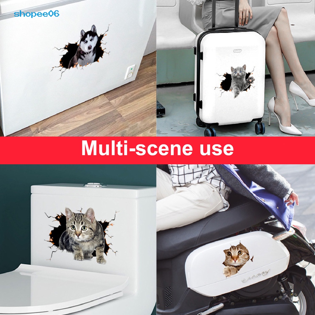 Miếng Dán Trang Trí Xe Hơi Tạo Hiệu Ứng 3D Chống Thấm Nước Độc Đáo