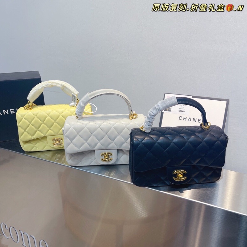 Túi xách nữ size nhỏ siêu xinh logo thương hiệu 𝘾𝙝𝙖𝙣𝙚𝙡 CN/channel da thật cao cấp mẫu mới