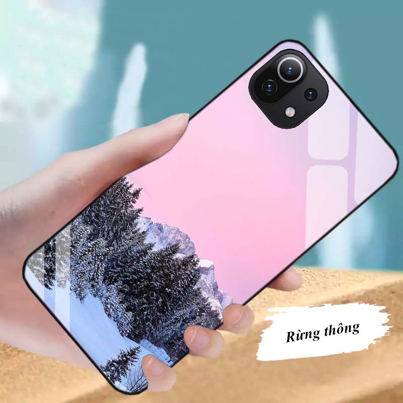 Ốp Lưng XIAOMI Mi 11, Mi 11 Lite Mặt kính cường lực Cao Cấp, Sang Trọng thiết kế Độc Quyền
