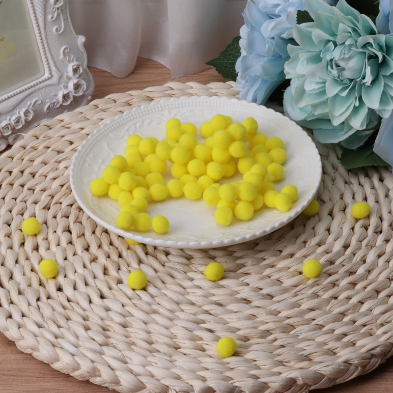 100 Quả Cầu Pom Pom Trang Trí