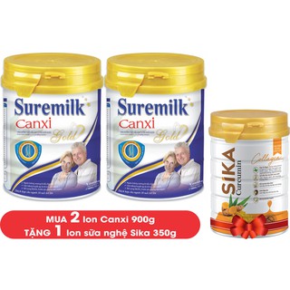[TẶNG 1 LON SỮA NGHỆ] Combo 2 Lon Sữa bột Suremilk Canxi 900g - LOHAMART