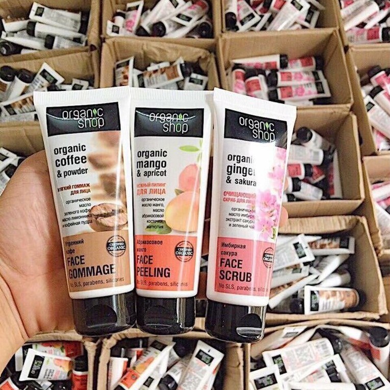 Tẩy Da Chết Mặt Cafe Oganic Shop - Nga | BigBuy360 - bigbuy360.vn