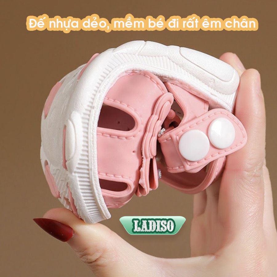 Dép quai hậu bé gái LADISO chất liệu mềm mại đính cánh bướm siêu xinh giúp bé đi cực kì thoải mái TT403