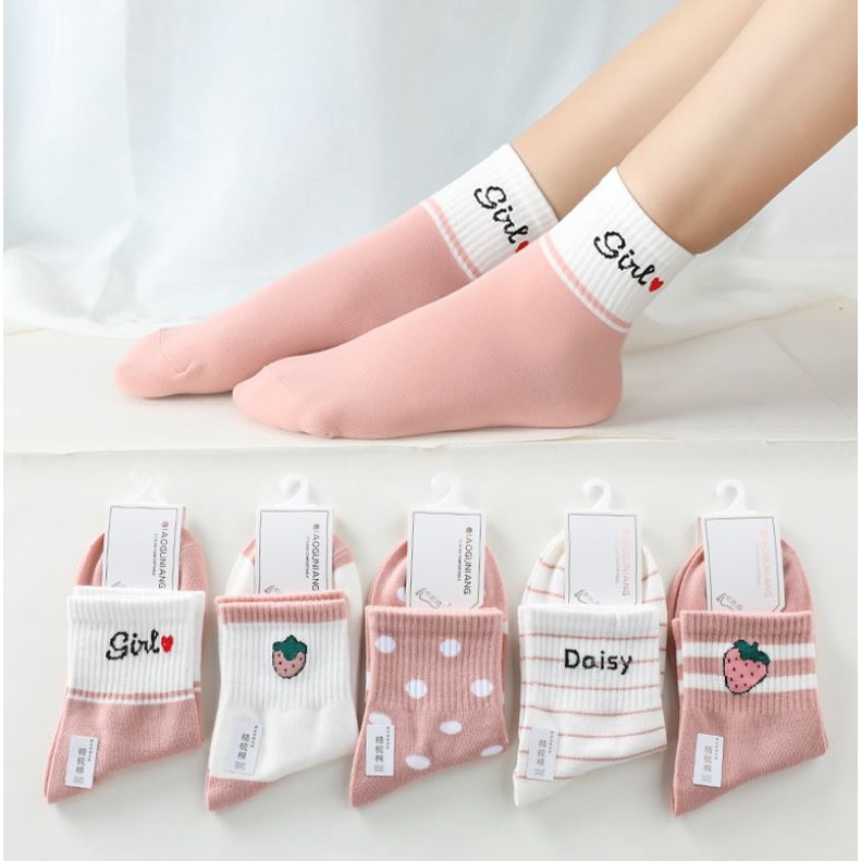 Set 5 Đôi Tất Vớ Nữ Cao Cổ Ms.Dasy 2022