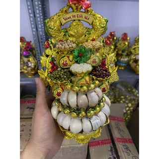 Tháp tỏi - tháp thần tài ông địa - tháp ngọc thực mã d19 chiêu tài hút lộc chưng ban thần tài