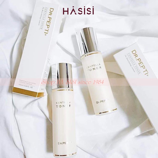 Nước Hoa Hồng Dưỡng Ẩm, Trắng Da &amp; Tái Tạo Da DR.PEPTI+ - Centella Toner 180ml