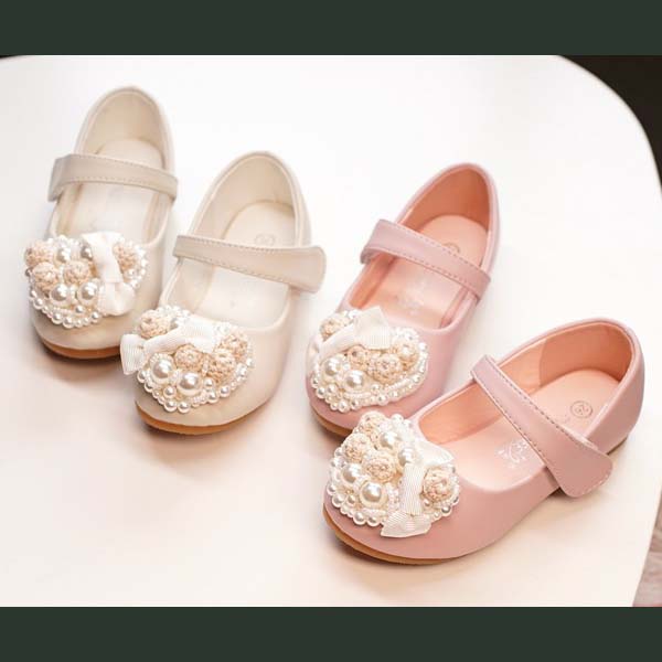 Giày công chúa biểu diễn đính ngọc hình trái tim cho bé gái size [19-35]