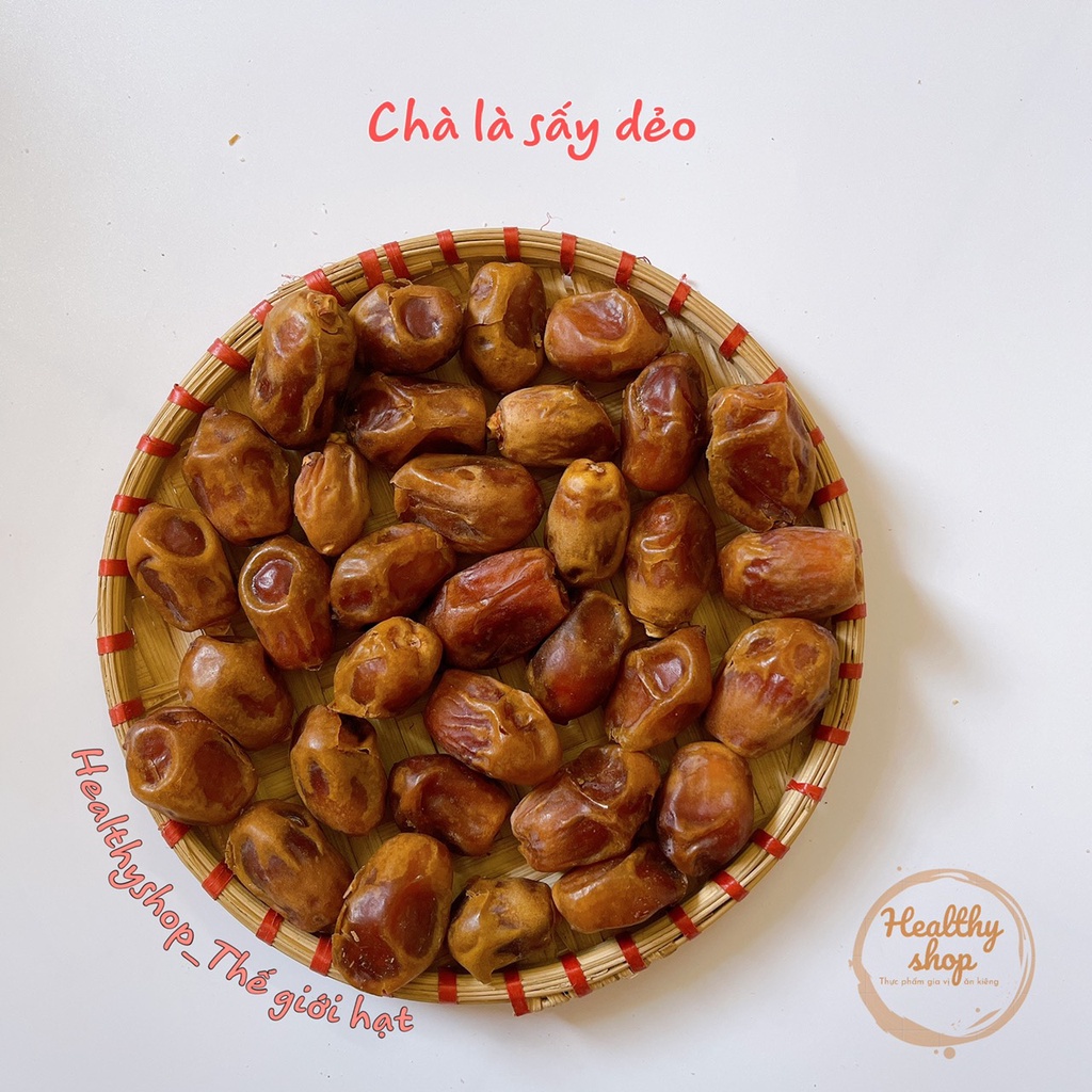 Chà Là Sấy Dẻo Dubai - 1kg Quả chà là sấy dẻo Không Đường Cực Rẻ Ăn Là Mê