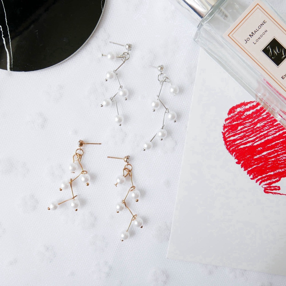 Hoa tai tua dua dài phong cách Hàn Quốc thời trang cho nữ