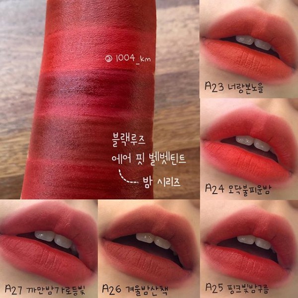 Son Kem Black Rouge Ver5 Air Fit Velvet Tint / Ver 6 BLUEMING GARDEN / VER 7 VELVET CLOWN | BigBuy360 - bigbuy360.vn