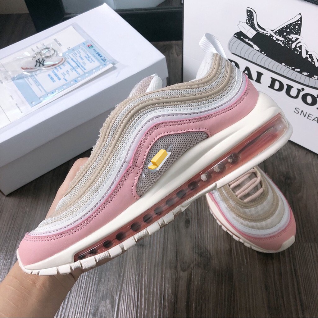 Max 97 hồng [TẶNG MÓC KHÓA - FULL BOX] giày Max 97 hồng giày thể thao Max 97 hồng nam nữ tăng chiều cao | BigBuy360 - bigbuy360.vn