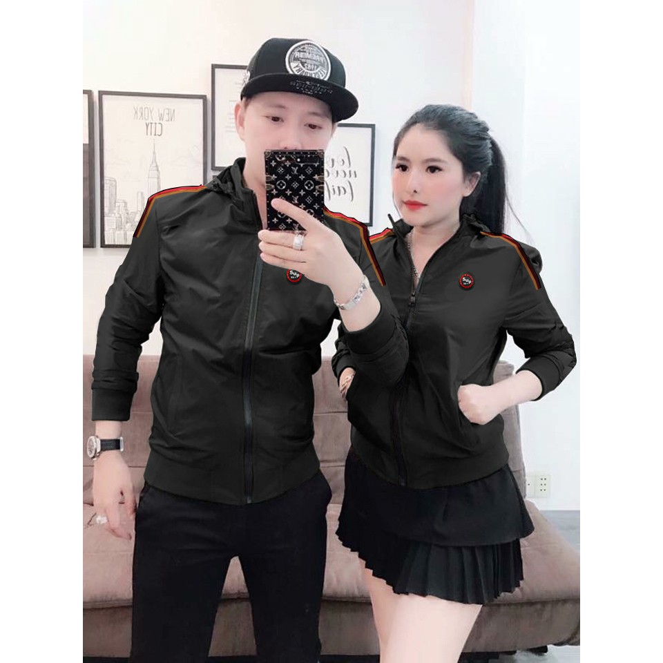 ÁO KHOÁC DÙ NAM NỮ COUPLE TINA  ÁO KHOÁC DÙ CẶP NHIỀU MÀU ĐEN - XANH ĐEN - ĐỎ - XÁM - TRẮNG - RÊU CHO CÁC CẶP ĐÔI