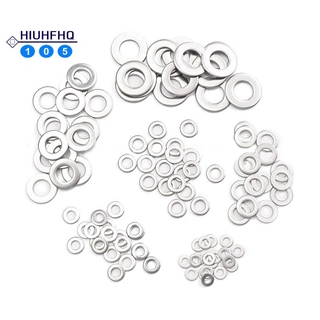 Bộ 105 Vòng Đệm Bằng Thép Không Gỉ 304 M3 M4 M5 M6 M8 M10