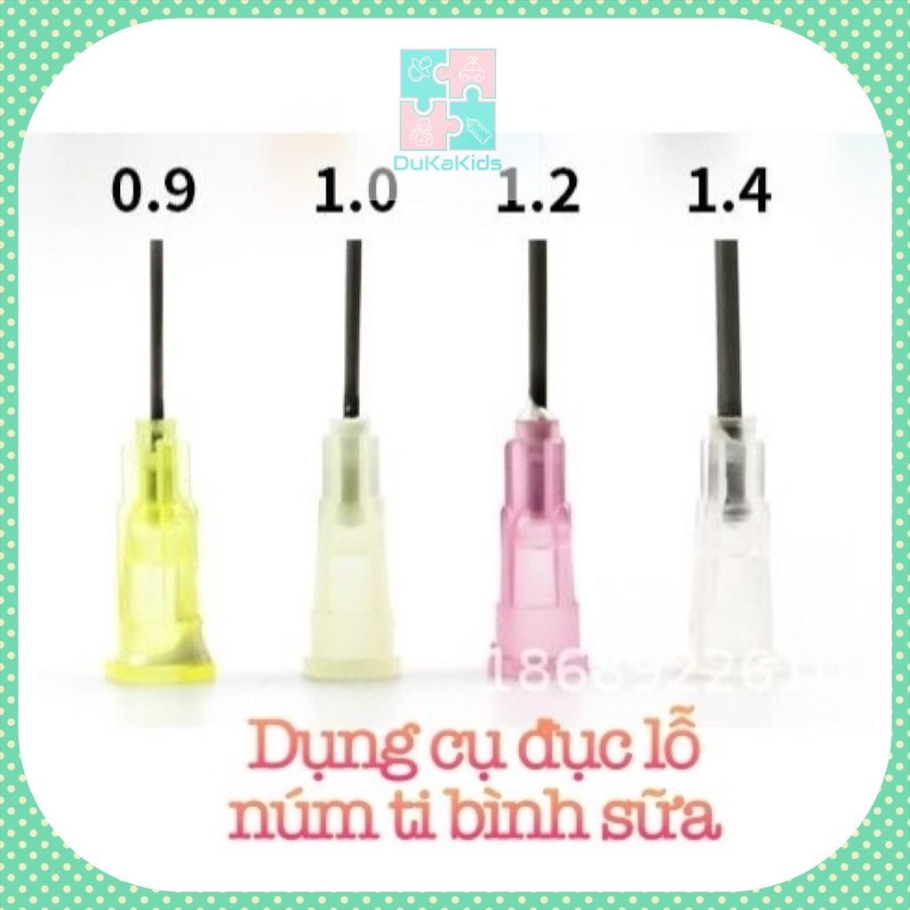 Dụng cụ đục lỗ bấm lỗ núm ti bình sữa cho bé núm ti avent, dr browns, - ảnh sản phẩm 1