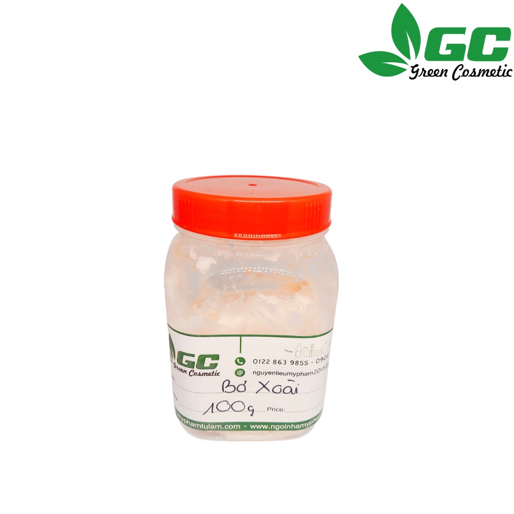 Bơ xoài - nguyên liệu làm son - nguyên liệu mỹ phẩm - Greencosmetic - 100G