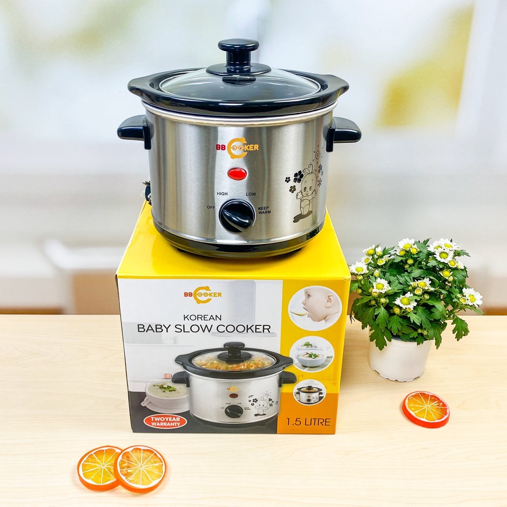 Nồi nấu chậm BB Cooker Hàn Quốc đa năng, nồi nấu cháo chậm cho bé giúp giữ 100% dưỡng chất của thức ăn
