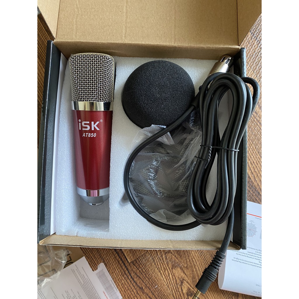 Mic Thu Âm AT850 ⚡FREE SHIP⚡ Hát Livestream , Karaoke ,Thu Âm . Chất Lượng Âm Thanh Cực Hay , Độ Bền Cực Cao