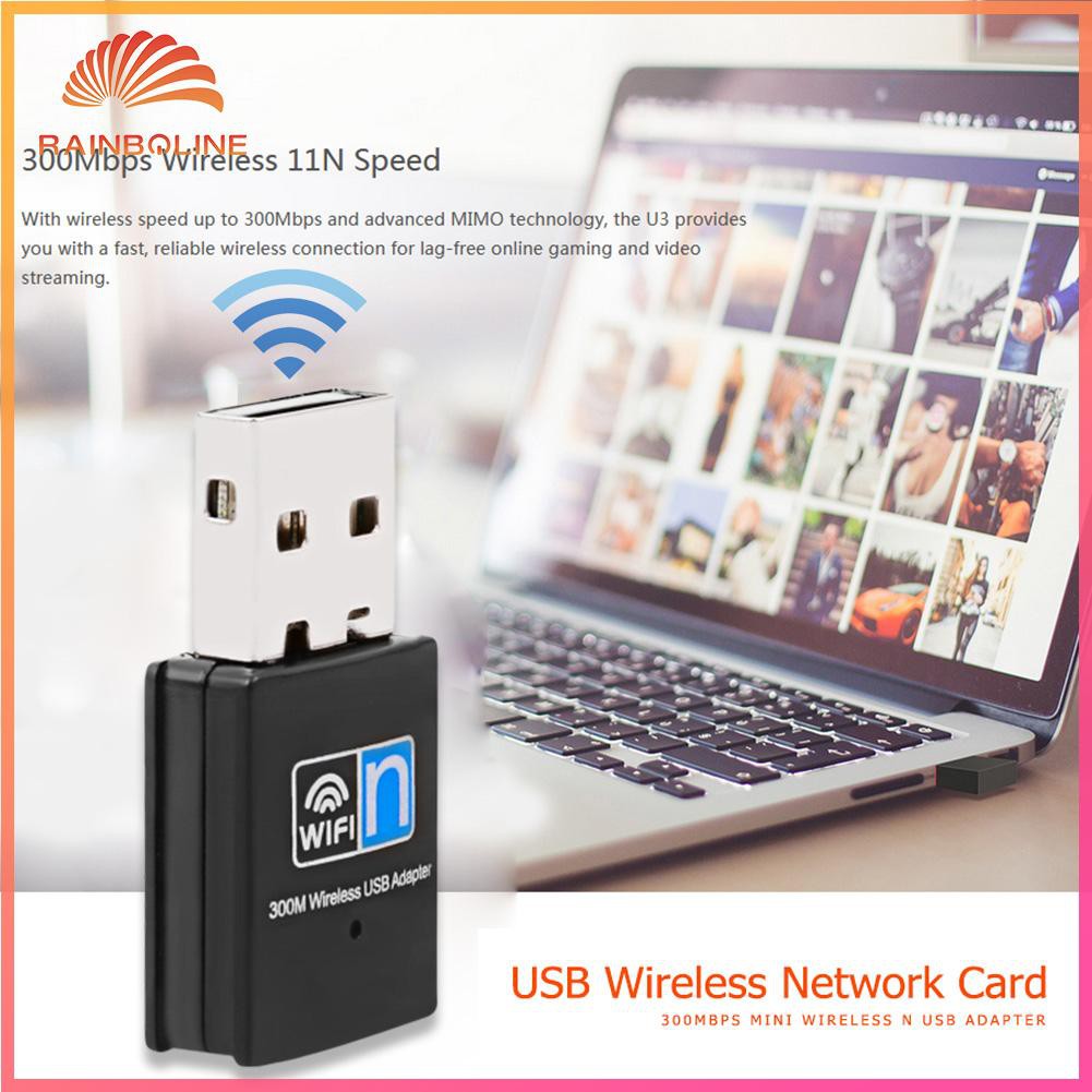 Usb Wifi Dongle 300mbps Usb 2.0 802.11 N / G / B Thẻ