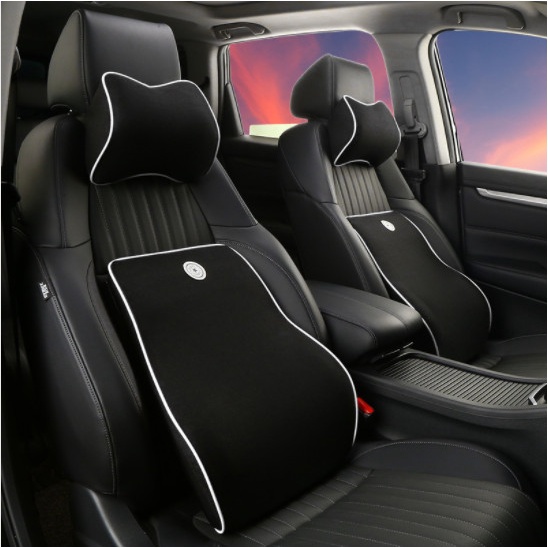 Gối tựa đầu, tựa lưng ô tô bằng cao su non siêu mềm,siêu thoáng,cho xe hơi chống mỏi lưng, chống đau vai gáy.