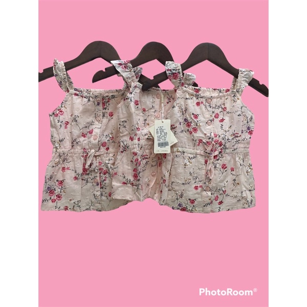 Áo bé gái hoa nhí - Hàng xuất dư size 66
