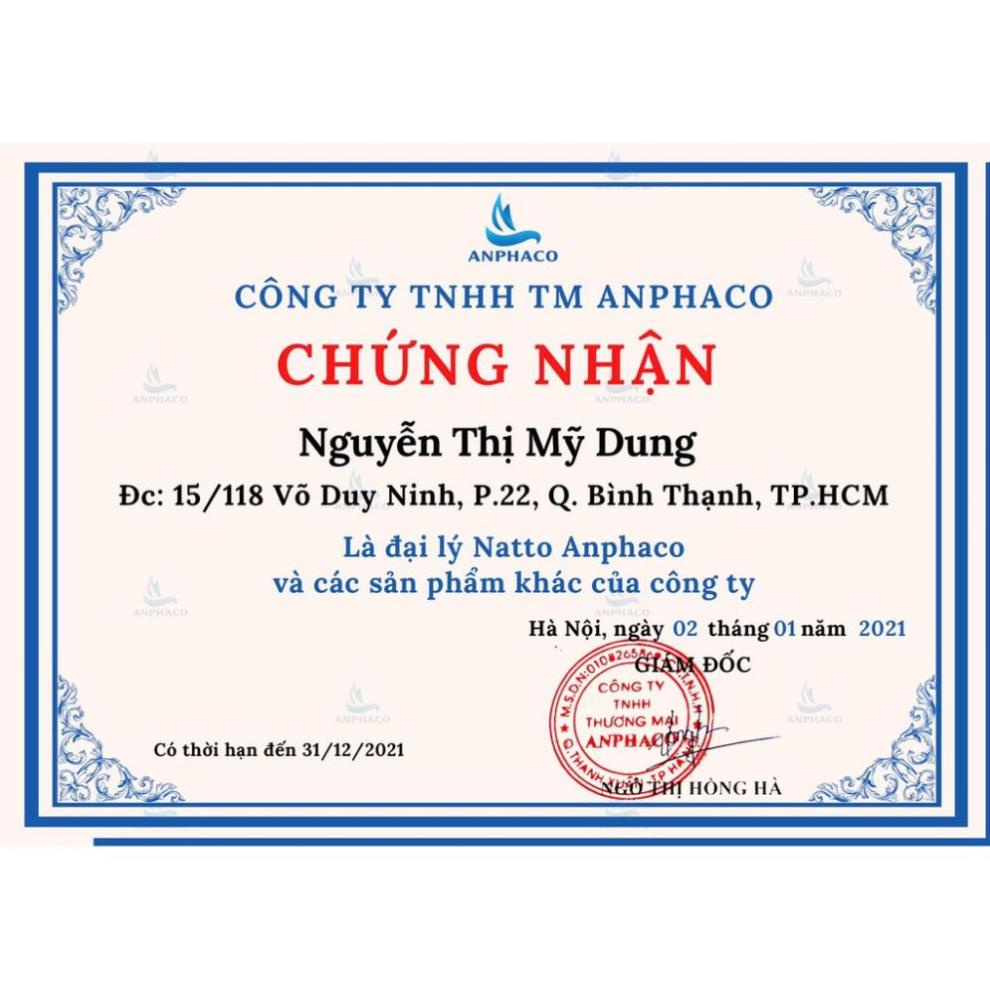 Natto Anphaco , Natto dạng Viên có Tía Tô Anphaco, hộp 220gr