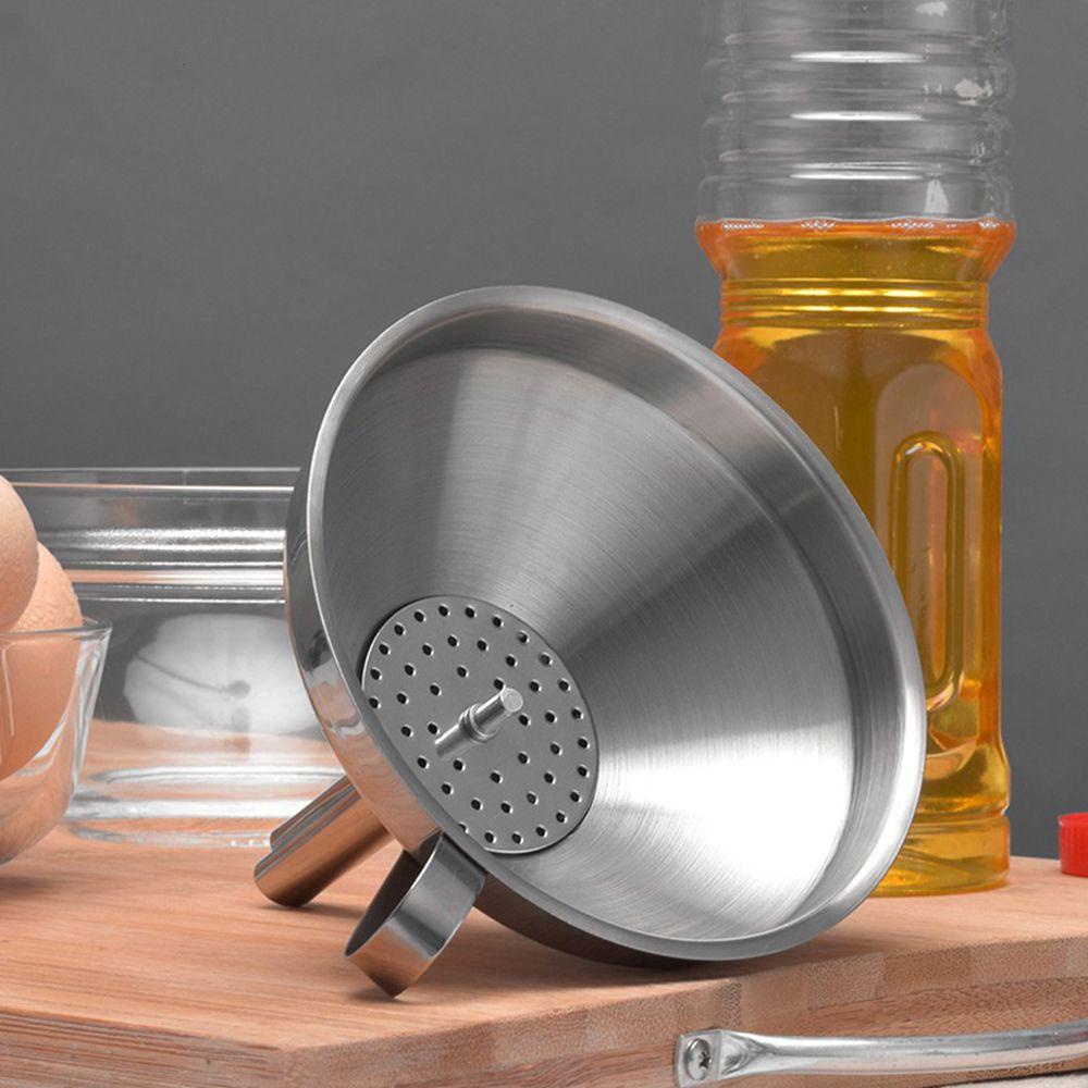 Phễu Lọc Dầu Bằng Thép Không Gỉ Tiện Dụng Cho Nhà Bếp