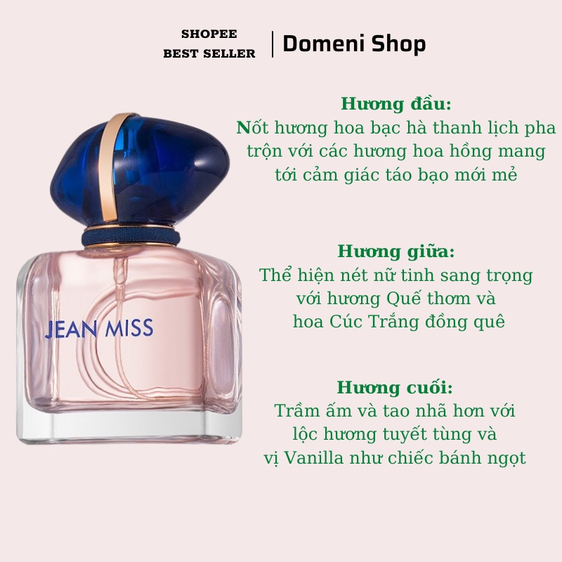 Nước Hoa Nữ, Nước Hoa My Way Jean Miss 50ml Ngọt Ngào, Quyến Rũ, Thơm Lâu 12h - Dầu thơm nữ Chính hãng