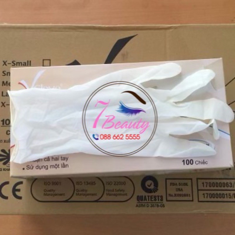 [10-25-50Đôi]Găng Tay Đen Y Tế Không Bột Dùng Trong Spa và Phun Xăm Thẩm Mỹ