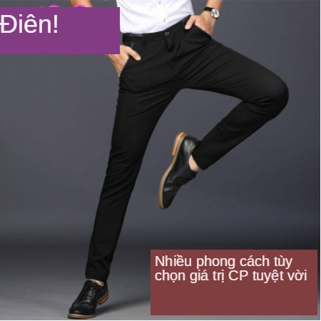 VIP SANG TRỌNG Quần Tây Nam Den Vải chéo đẹp, co giãn phong cách Hàn Quốc Pain Doré Store
