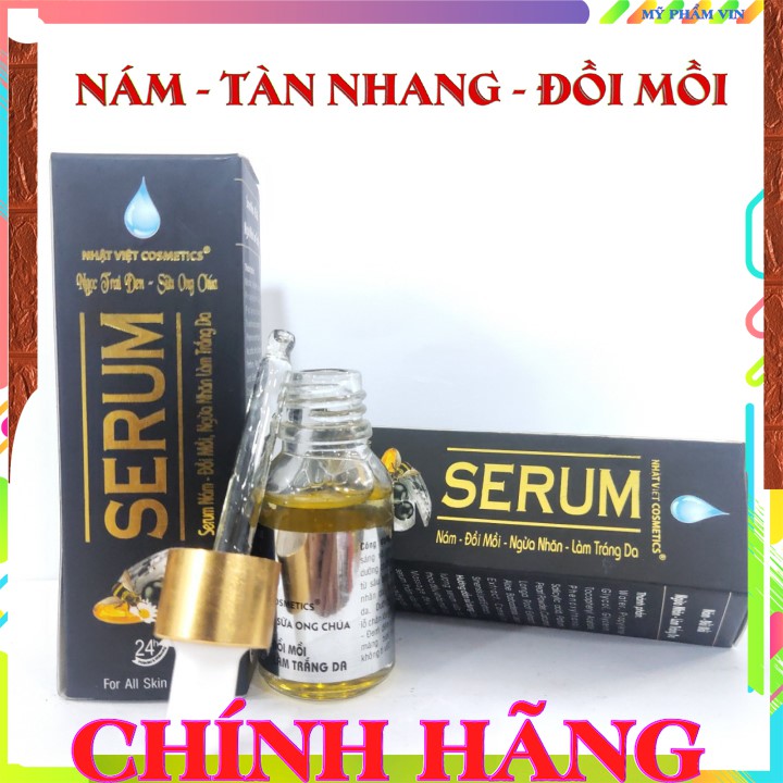 Serum nám đồi mồi ngừa nhăn dưỡng trắng da mặt Nhật Việt 15ml