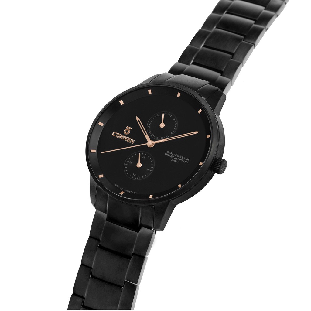 Đồng hồ nam Curnon Colosseum Cannon dây kim loại chính hãng - thiết kế thể thao | BigBuy360 - bigbuy360.vn