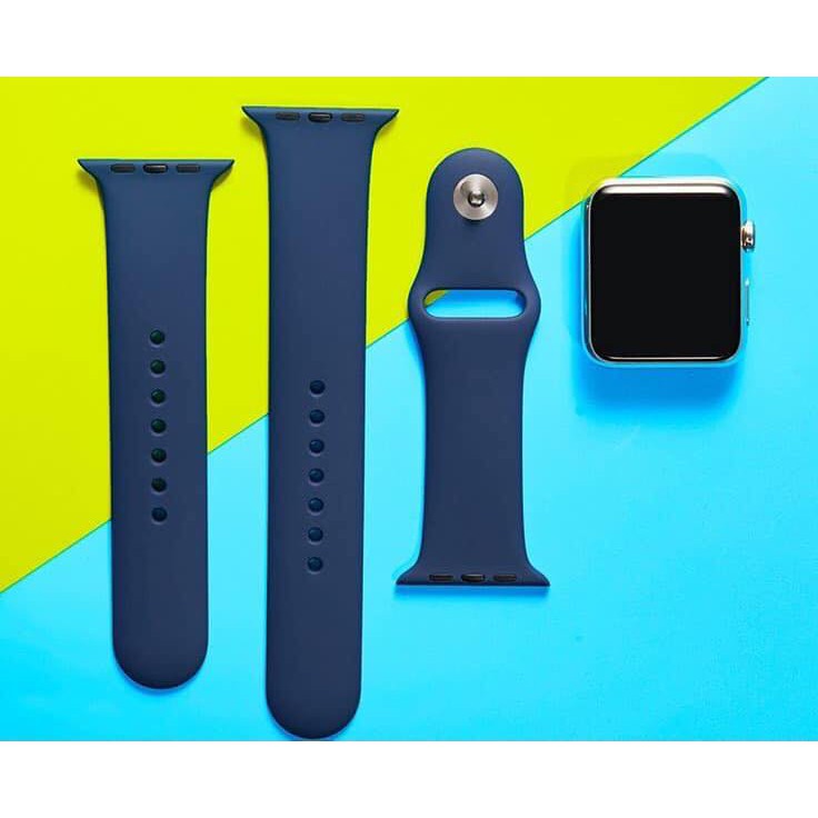 Dây Apple Watch Cao Su Chính Hãng Zin 3 Mảnh Không Hộp ( Tặng Miến Dán PPF )