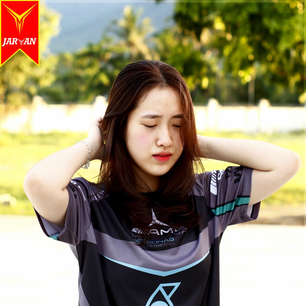 Áo Thun Xe Máy Nam Tay Ngắn Cổ Tròn AMG