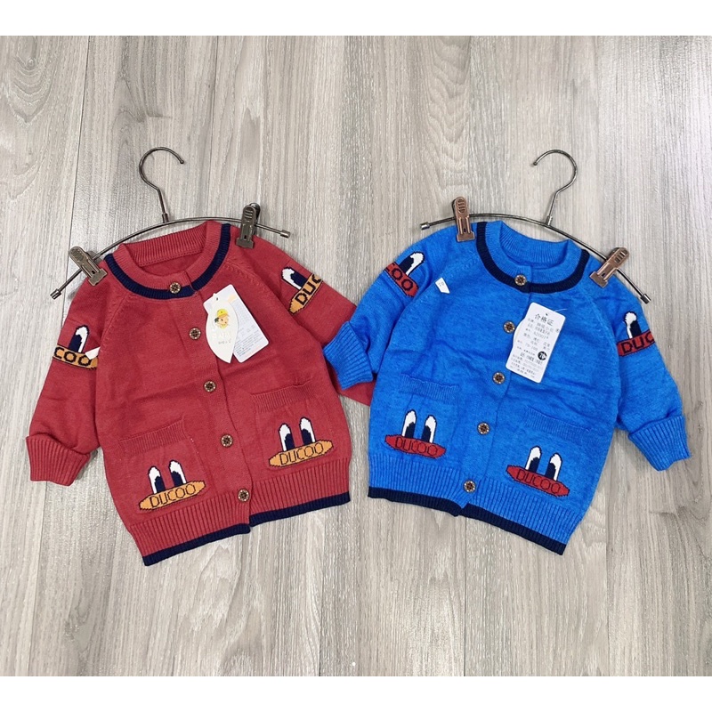 Áo khoác len cho bé trai hàng Quảng Châu- Áo len Cardigan cho bé Trai K068