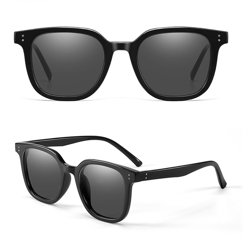 Kính Mát Gọng Vuông Trong Suốt Chống Tia UV Thời Trang Unisex