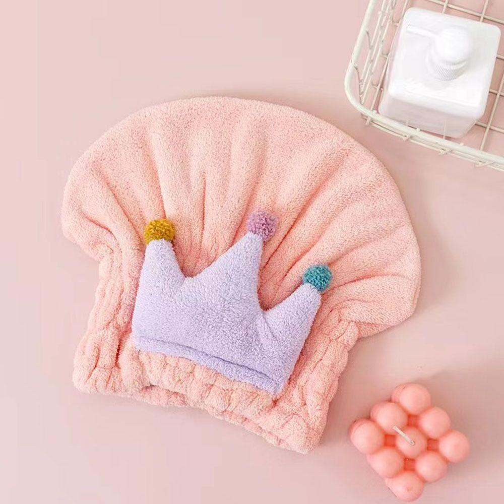 Khăn Lông Cừu San Hô Lau Khô Tóc Hình Hoạt Hình Dễ Thương