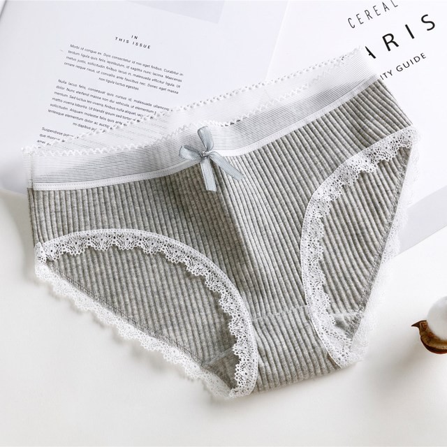 Quần Lót Nữ, Quần Chíp Nữ Cotton Ren Gân Viền Ren Siêu Đẹp QL02