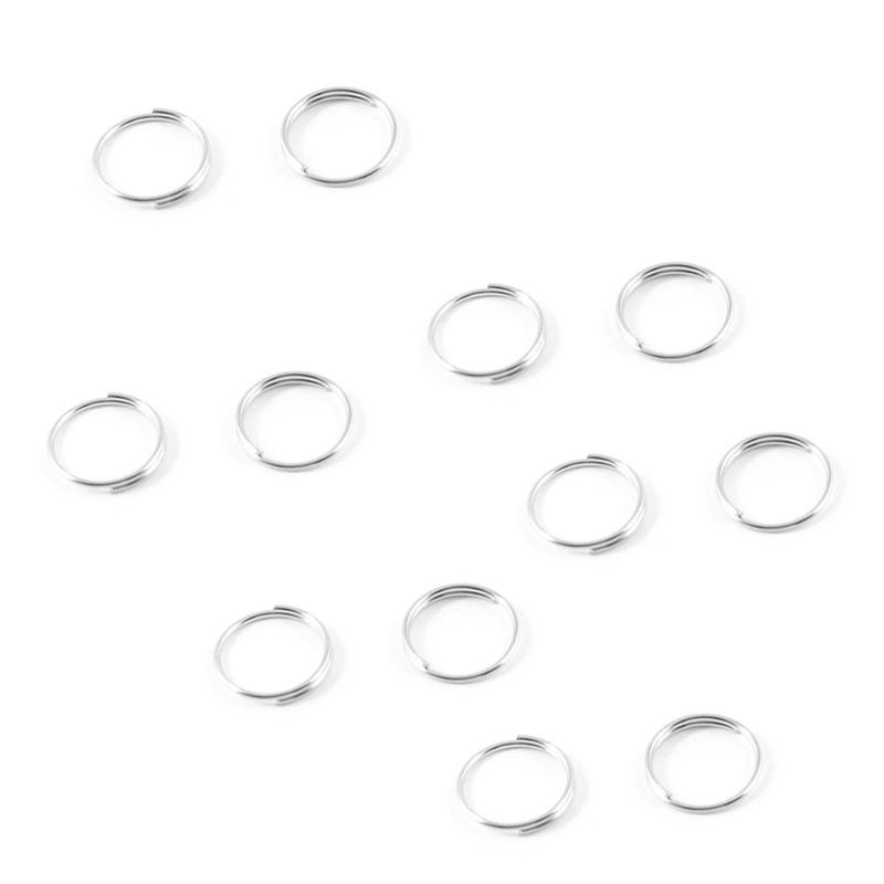 Set 80 Vòng Kim Loại 10Mm Thay Thế Cho Chìa Khóa