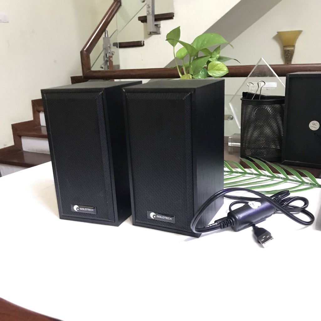 Loa mini 2.0 Goltech M22, Loa Ghỗ mini 2.0 M22, Loa Prime FT 102, Loa máy tính giá rẻ