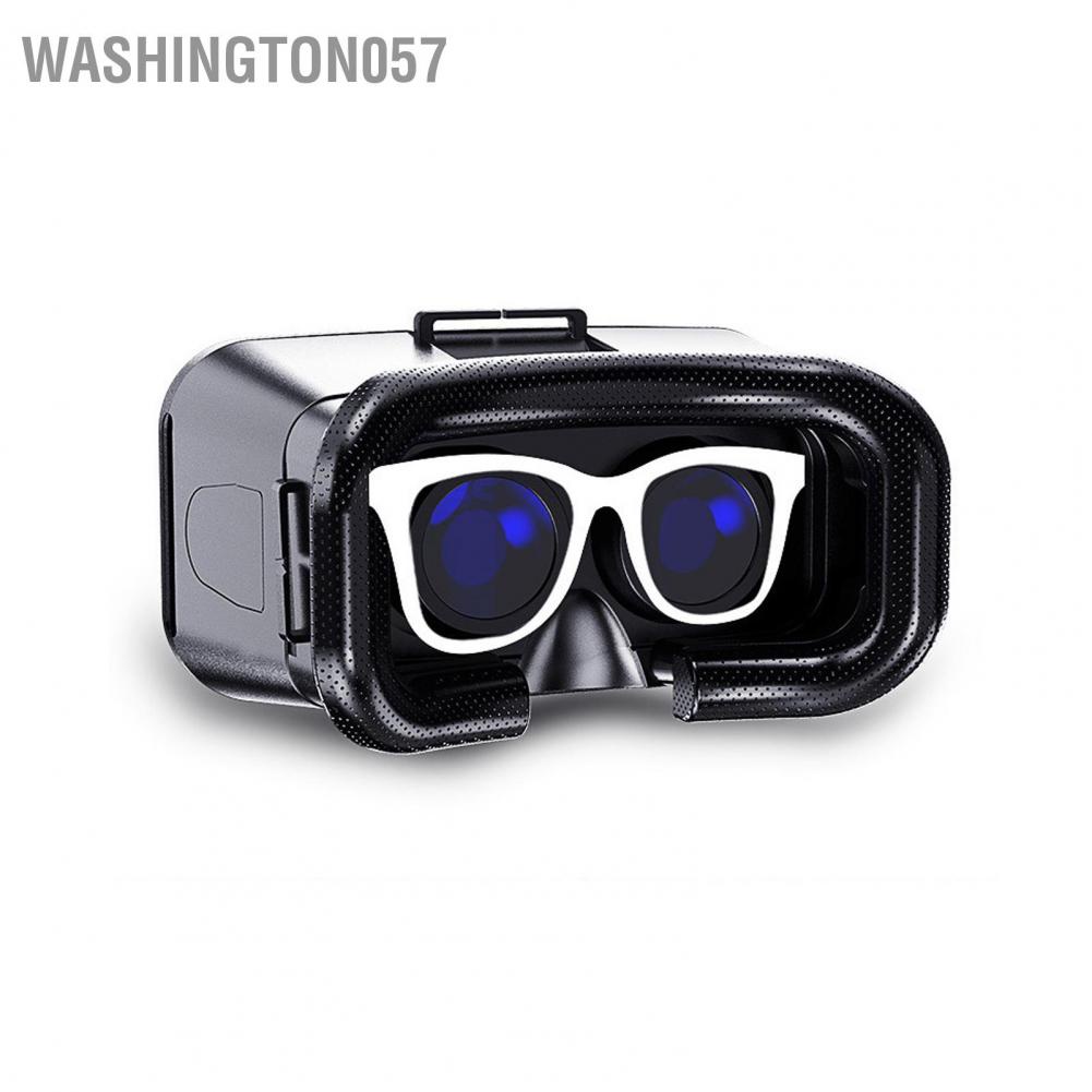 Washington057 VR Glasses 3D Virtual Reality Helmet with 3 Adjustable Shoulder Straps for Android and IOS (4.5‑6.0in Screen) Phone