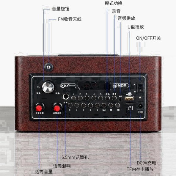 Loa Karaoke Loa trợ giảng Bluetooth Zansong A061-A062 Mini (tặng micro không dây)