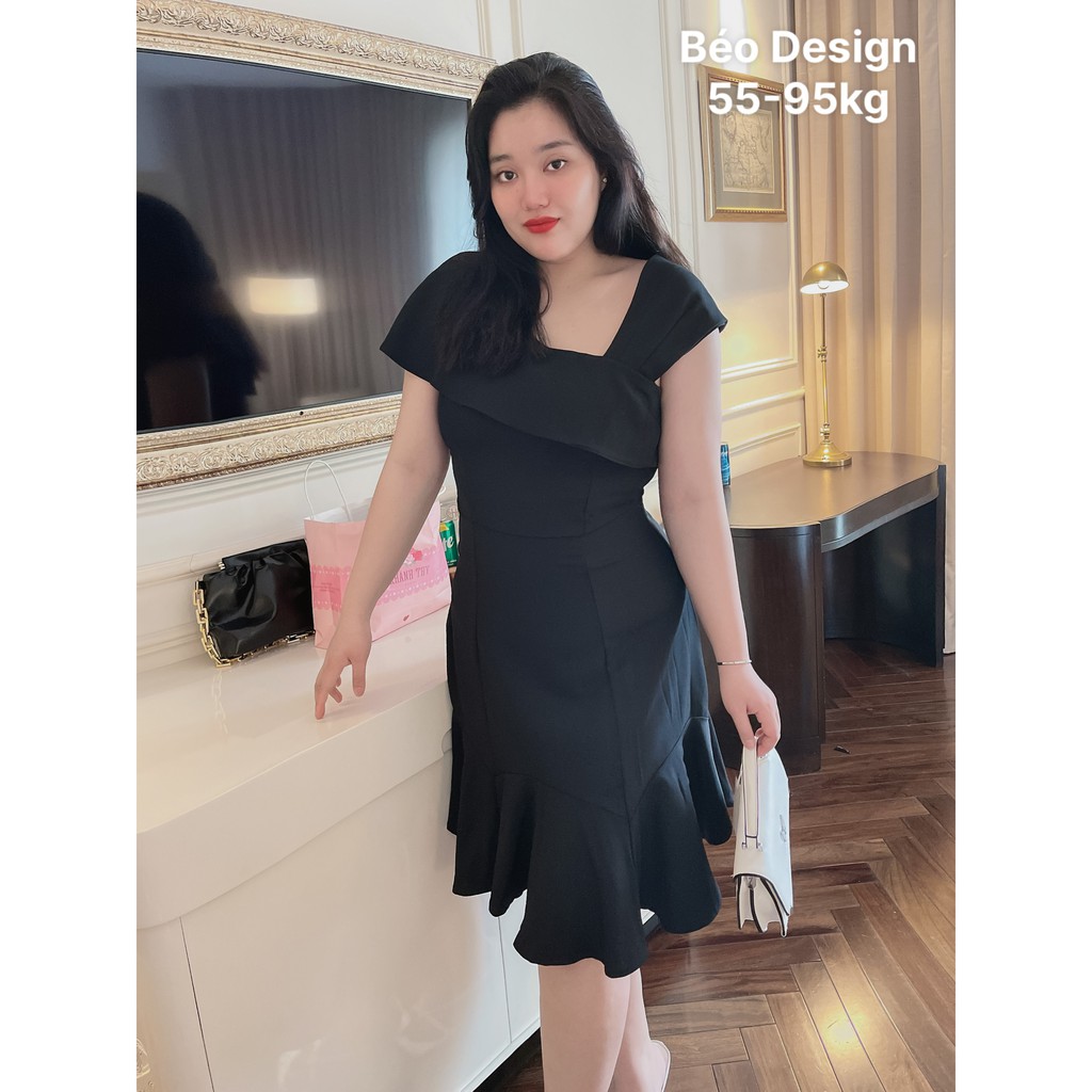 Đầm chéo ngực BÉO DESIGN Bigsize 55kg đến 95kg