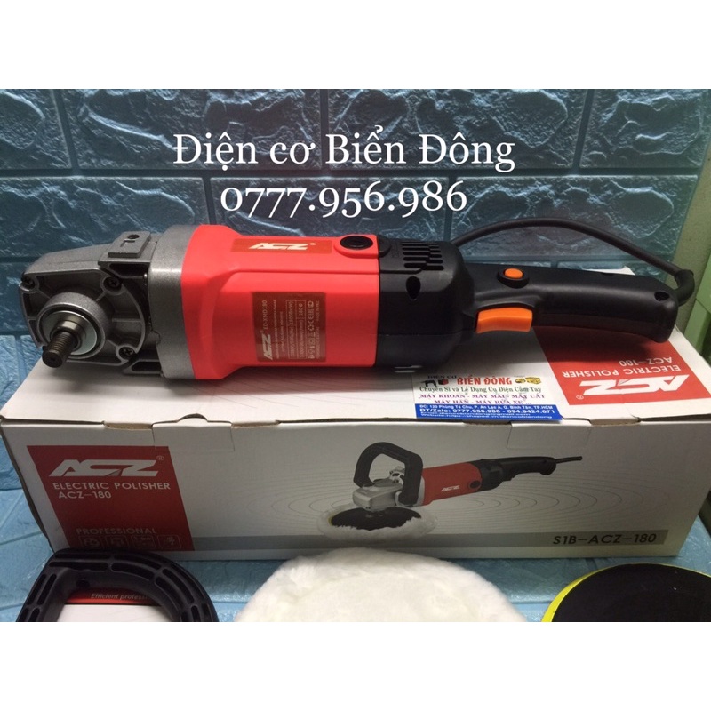 Máy đánh bóng 🥎 FREESHIP 🥎 Máy đánh bóng ôtô ACZ đĩa 180mm 1800W đánh bóng các bề mặt ôtô, gỗ, gương,điêu khắc mỹ nghệ