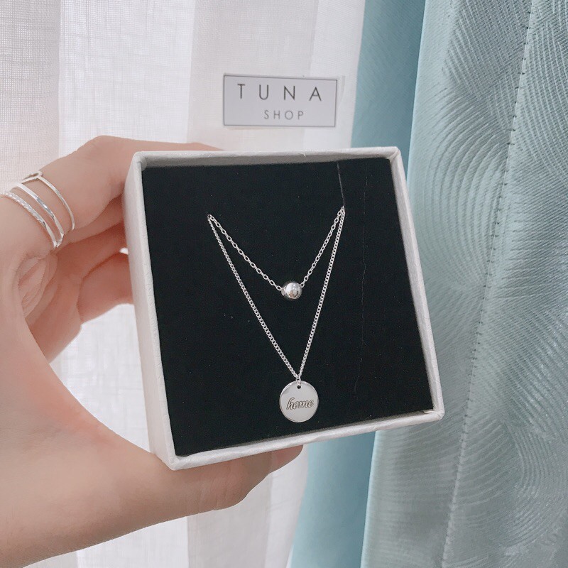 Vòng cổ Bạc  [𝐊𝐡𝐚̆́𝐜 𝐭𝐡𝐞𝐨 𝐭𝐞̂𝐧 𝐲𝐞̂𝐮 𝐜𝐚̂̀𝐮] / Dây chuyền Bạc cao cấp _𝐀̉𝐧𝐡 + 𝐕𝐢𝐝𝐞𝐨 𝐓𝐡𝐚̣̂𝐭_TUNA SHOP Trang sức