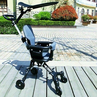 [MẪU Bánh PU đặc dẻo có đàn hồi ] Xe đẩy em bé gấp gọn 2 chiều - Xe đẩy du lịch ,mua sắm tiện lợi cho mẹ và bé