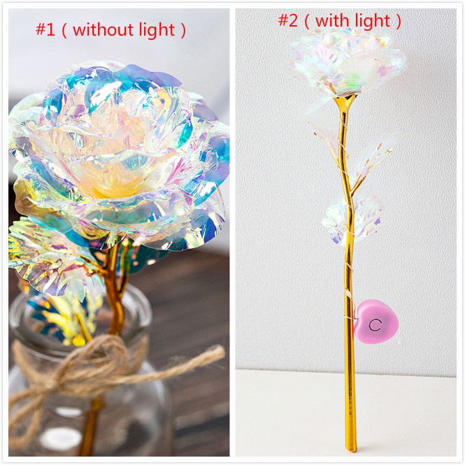 Hoa hồng nhân tạo mạ vàng 24k dùng làm quà tặng nhân tạo không phai màu làm quà tặng sinh nhật lễ tình nhân