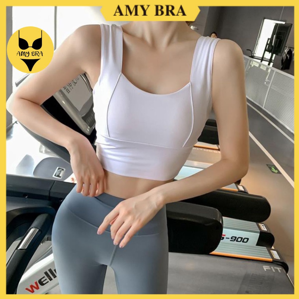 Áo Tập Gym Nữ FREESHIPÁo Bra Yoga Cotton Mút Dày Dặn AMY BRA  A055