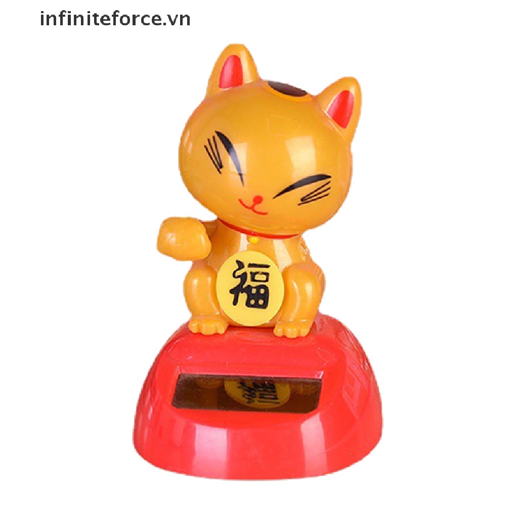 Mèo May Mắn Maneki Neko Sử Dụng Năng Lượng Mặt Trời Trang Trí Nhà Cửa / Xe Hơi / Khách Sạn
